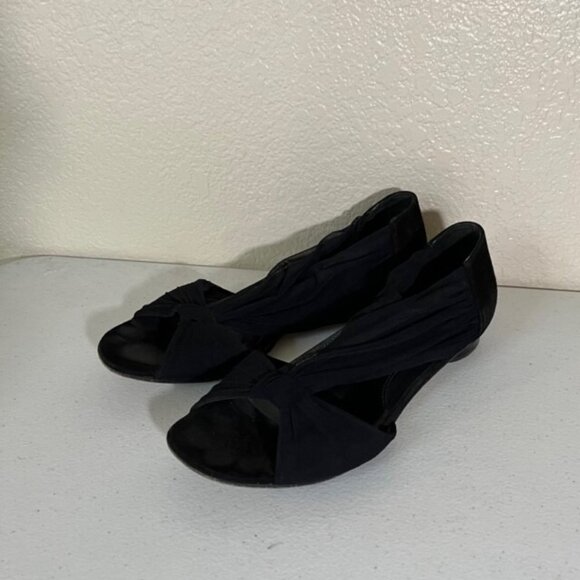 FENDI Black Tulle Mesh Open Toe Sandals size EU 38 US 8 - Picture 1 of 7